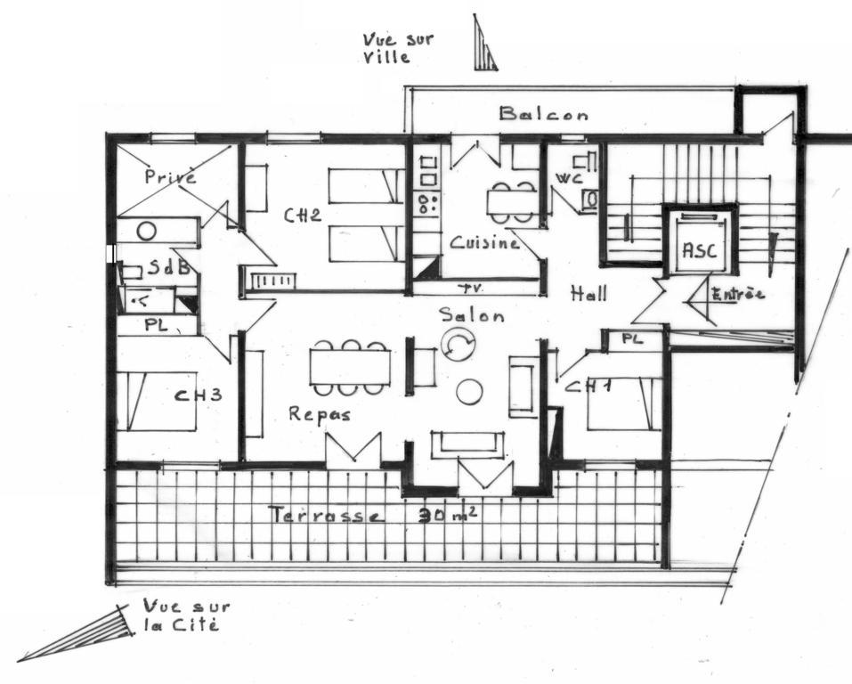 Apartement Le Tilleul Carcassonne Ngoại thất bức ảnh